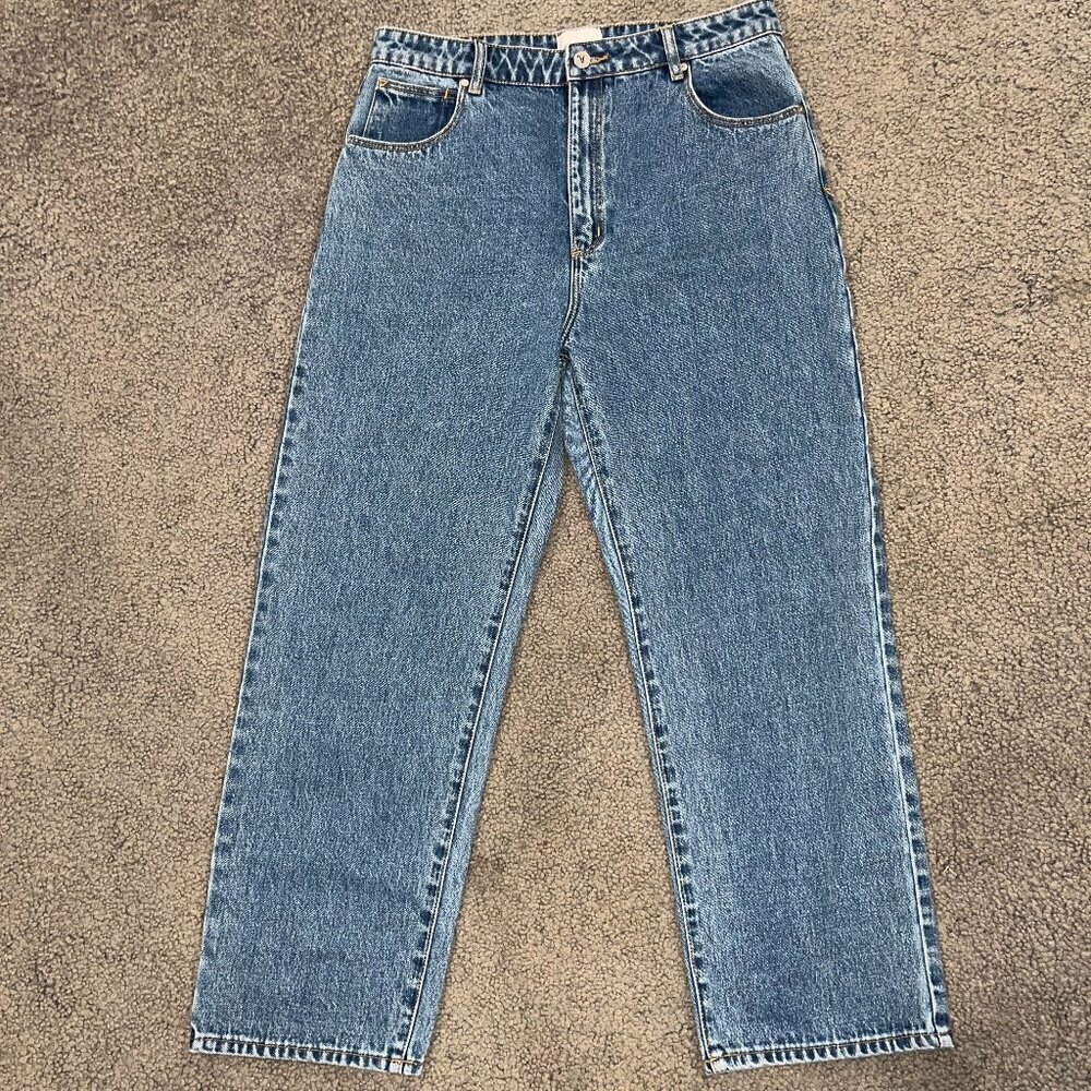 ABRAND JEANS Venice Straight Blue Denim Jeans - Excellent  -Women's size 14 / 32